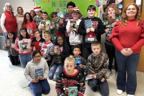 Christmas Books for Kids delivered to Bacon County Elementary School